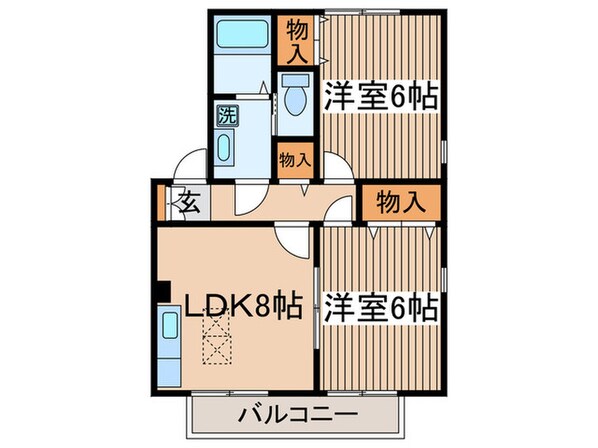 ブラウンコ－トの物件間取画像